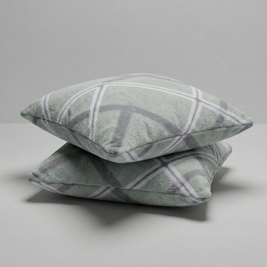 Filled Fleece Cushion- Set of 2 16x16 inches