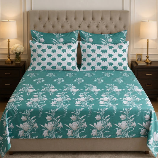 6-Piece Reversible Poly Cotton Comforter Set