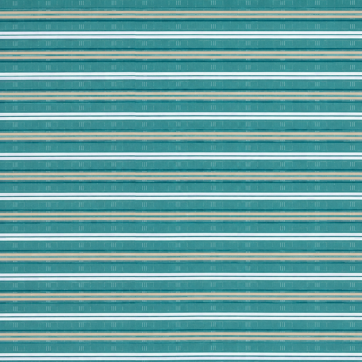 Poly Cotton Bedsheet Set-Aqua Breeze Stripe