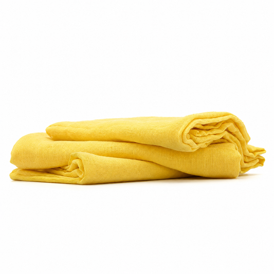 100% Cotton Yellow Cleaning Cloth Pack of 3