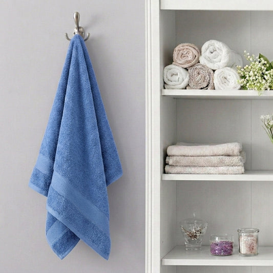 Premium Cotton Bath Towel Aqua Blue 500 GSM