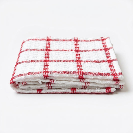 Premium Red Kitchen Towels – Pack of 4
