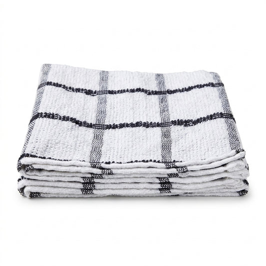 Premium Black Kitchen Towels – Pack of 4