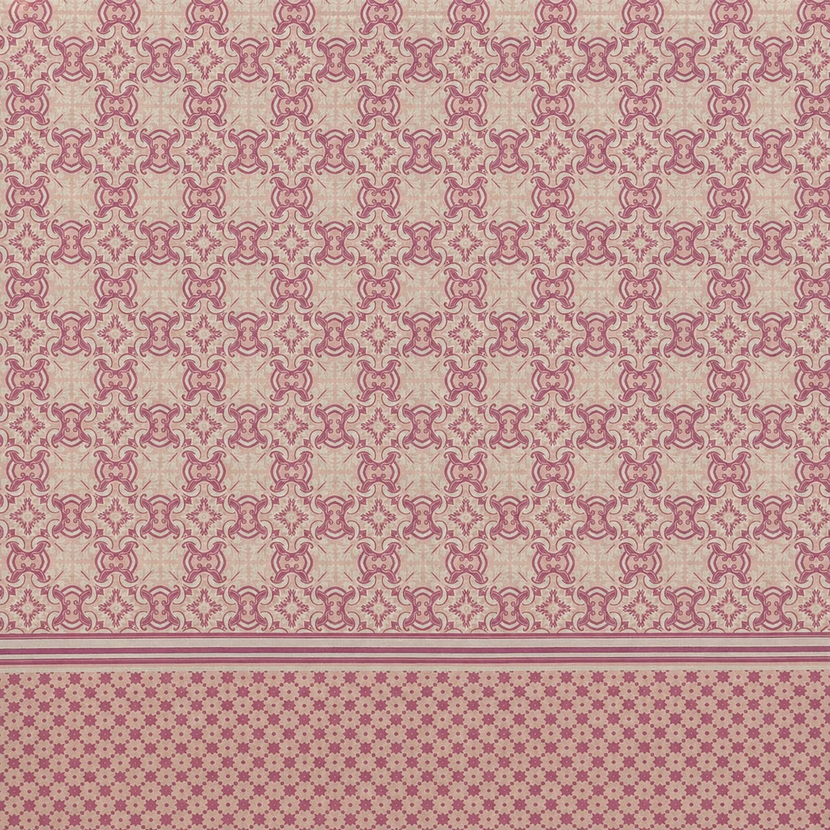 100% Cotton Pink Regal Mosaic – Bedsheet Set