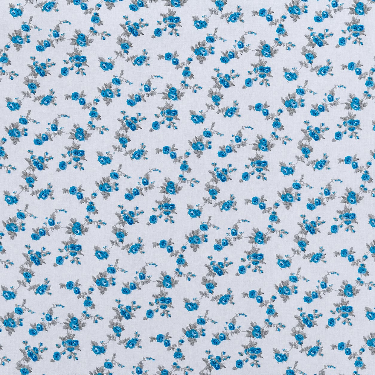 100% Cotton Blue Vintage Bloom– Floral Bedsheet Set