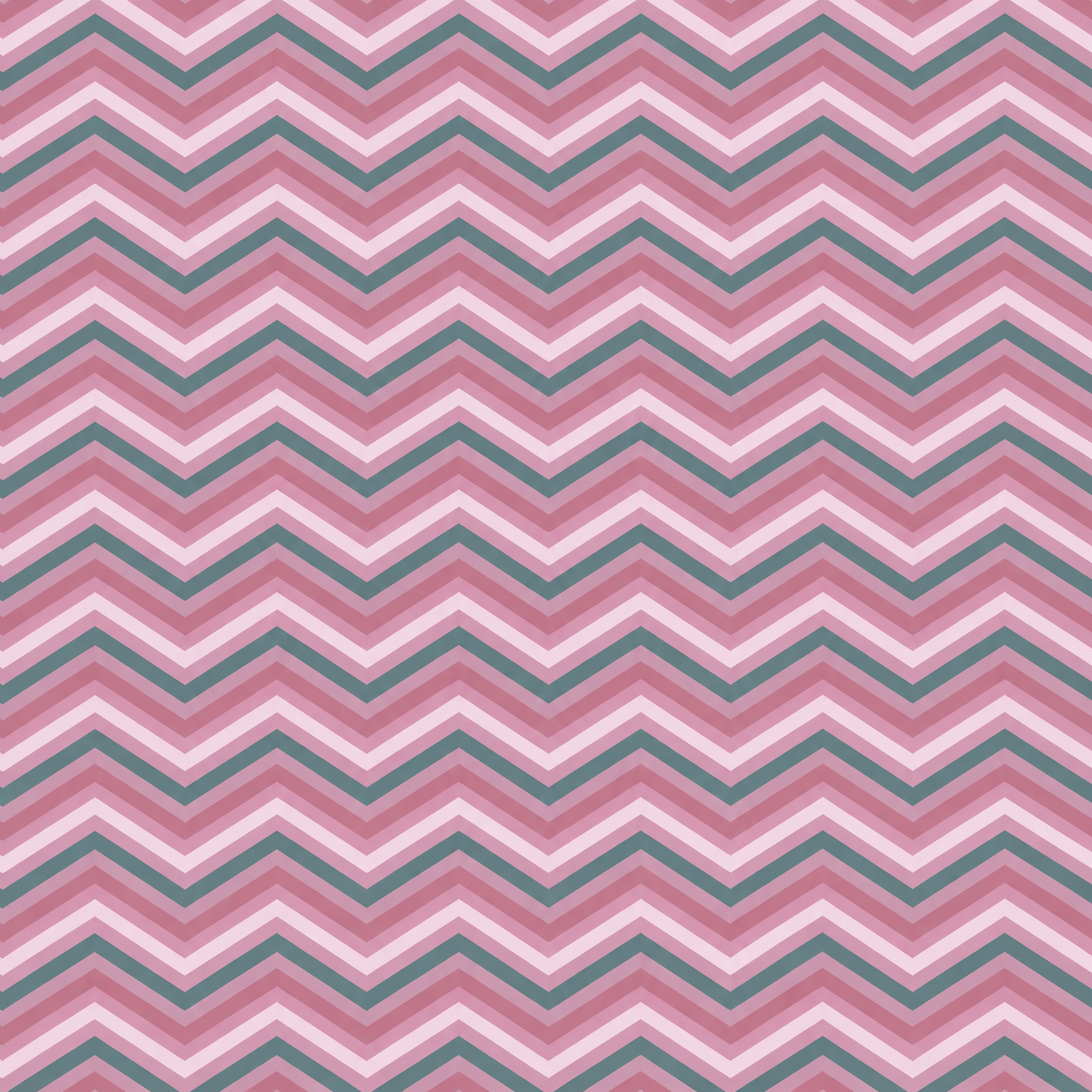 Poly Cotton Bedsheet Set- Blush Aqua Chevron