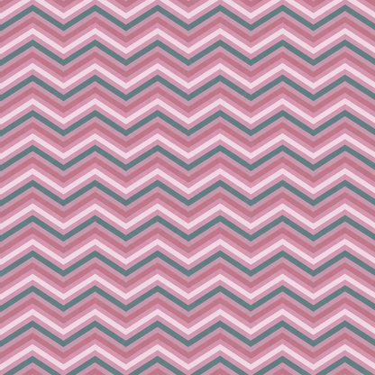 Poly Cotton Bedsheet Set- Blush Aqua Chevron