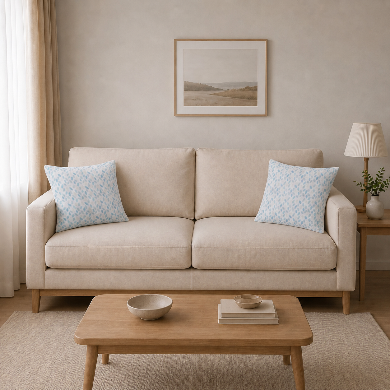Filled Fleece Cushion- Set of 2 16x16 inches