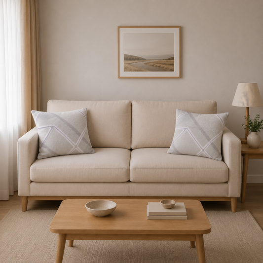 Filled Fleece Cushion- Set of 2 16x16 inches