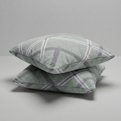 Filled Fleece Cushion- Set of 2 16x16 inches