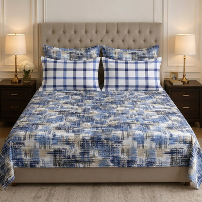 6-Piece Reversible Poly Cotton Comforter Set