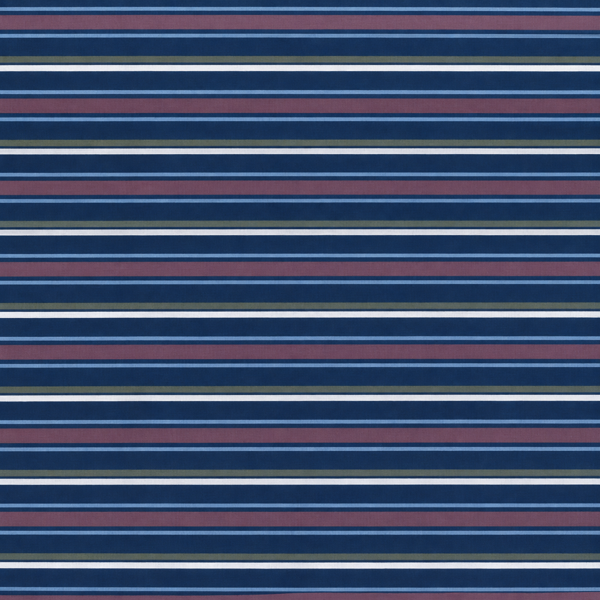 Poly Cotton Bedsheet Set- Navy Coastal Stripe