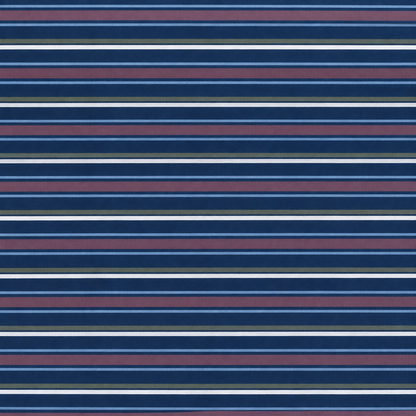 Poly Cotton Bedsheet Set- Navy Coastal Stripe