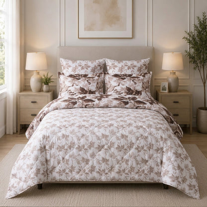 6-Piece Reversible Poly Cotton Comforter Set