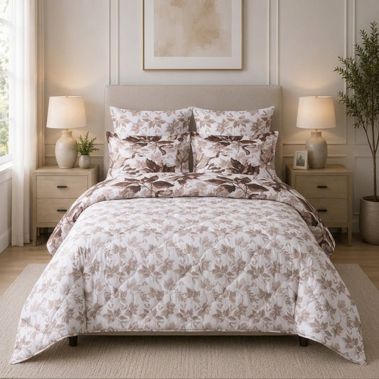 6-Piece Reversible Poly Cotton Comforter Set