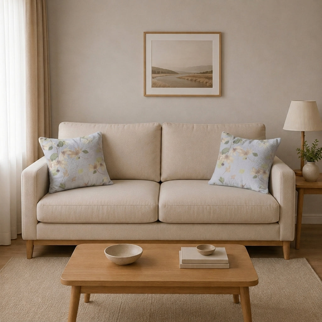Filled Fleece Cushion- Set of 2 16x16 inches