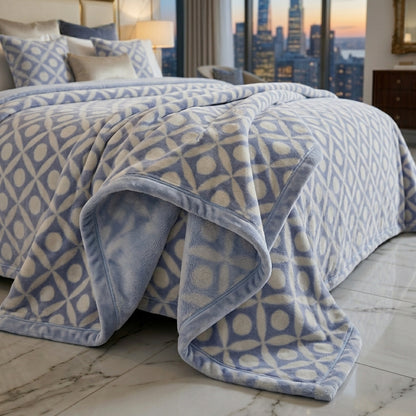 Fleece Blanket (Single Ply)-Azul 1045