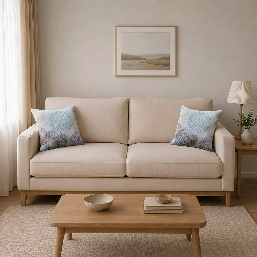 Filled Fleece Cushion- Set of 2 16x16 inches