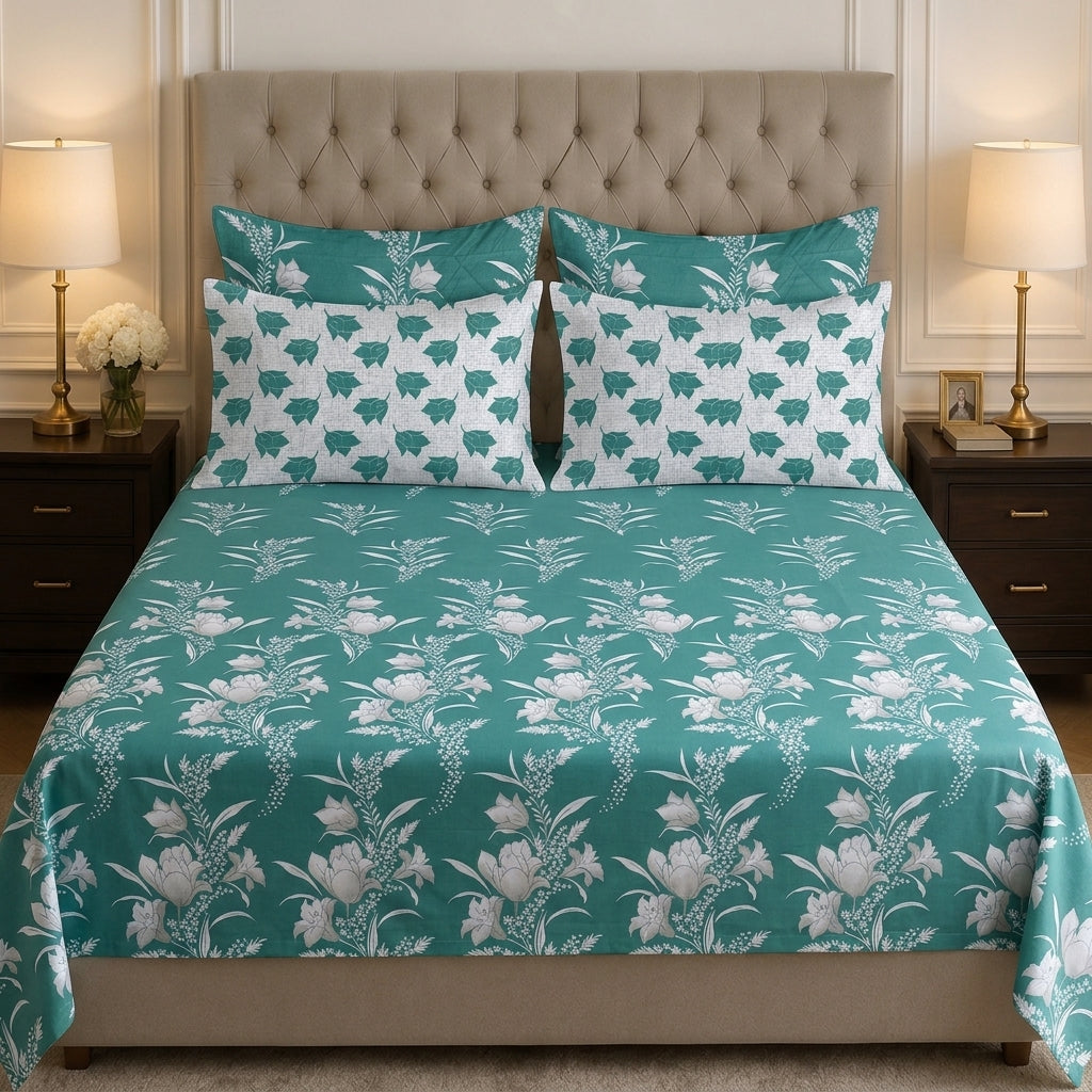 6-Piece Reversible Poly Cotton Comforter Set