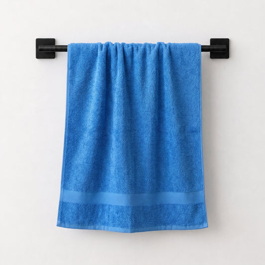Premium Cotton Bath Towel Aqua Blue 500 GSM