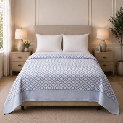 Fleece Blanket (Single Ply)-Azul 1045