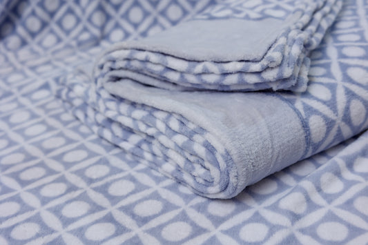 Fleece Blanket (Single Ply)-Azul 1045