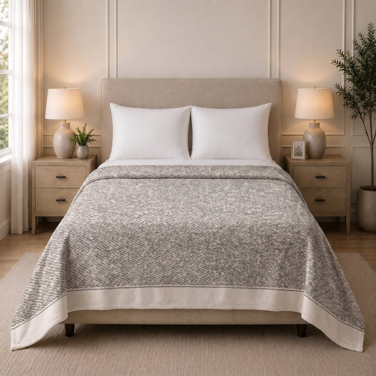 Fleece Blanket (Single Ply)-Gris C3