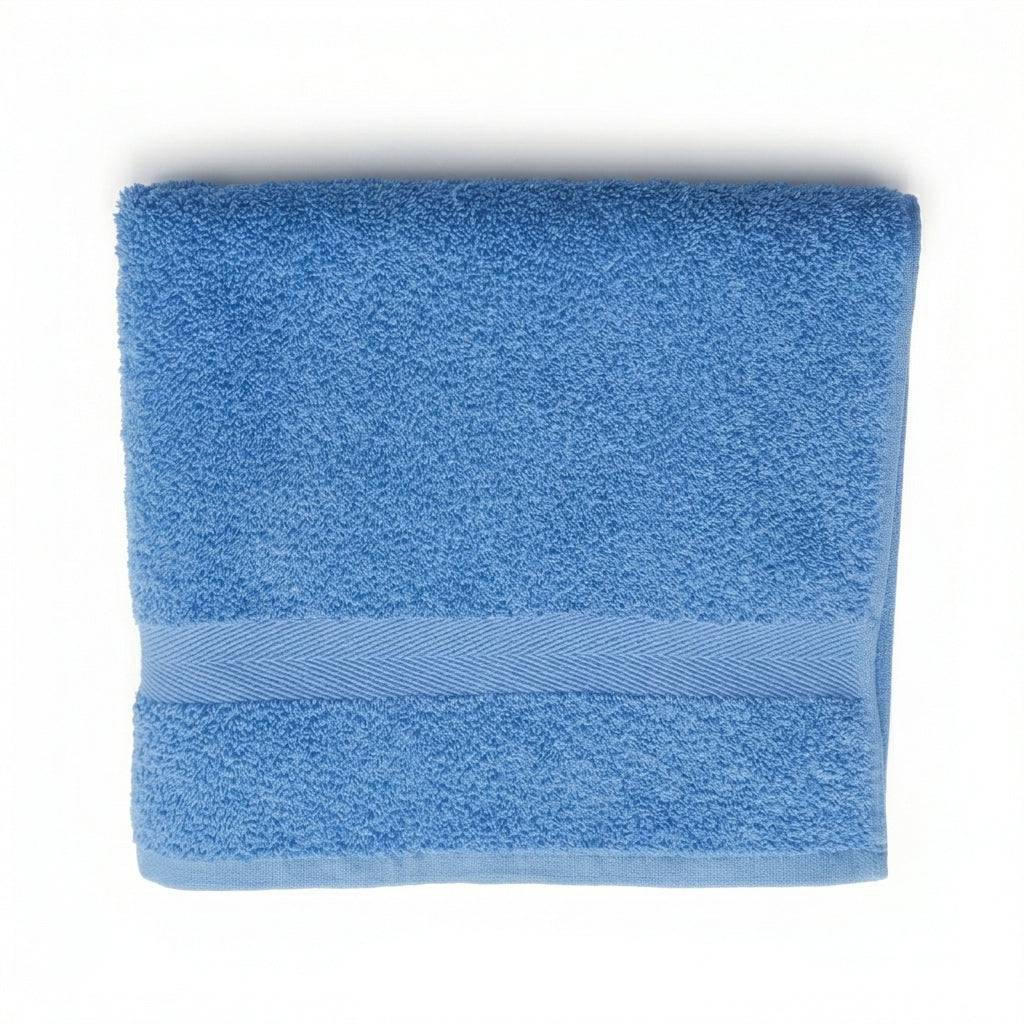 Premium Cotton Bath Towel Aqua Blue 500 GSM