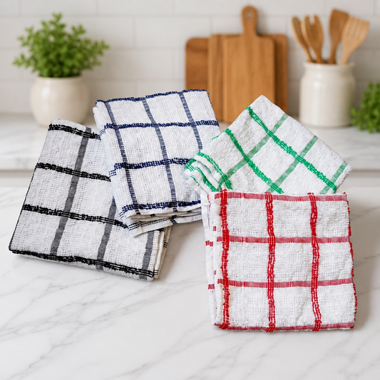Premium Multi Kitchen Towels – Pack of 4