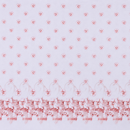 100% Cotton Pink Blossom Garden – Floral Bedsheet Set