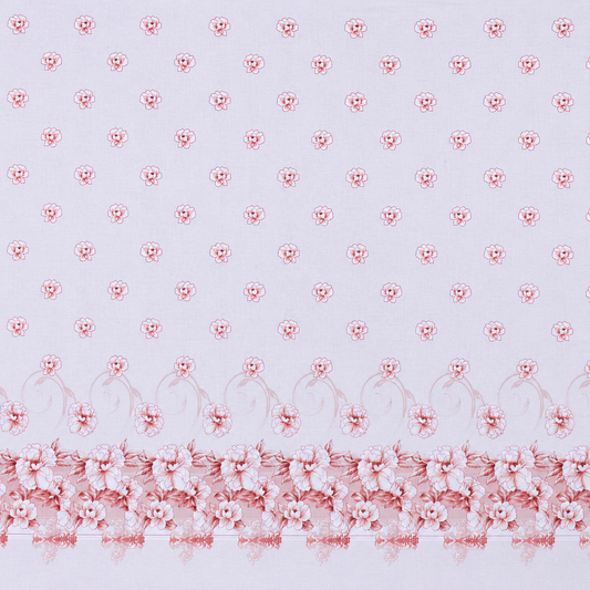 100% Cotton Pink Blossom Garden – Floral Bedsheet Set