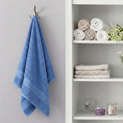 Premium Cotton Bath Towel Aqua Blue 500 GSM