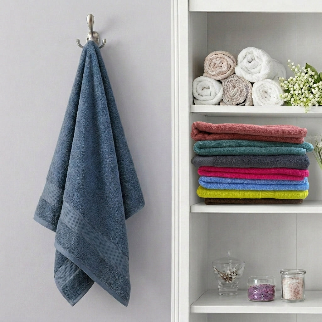 Premium Cotton Towel Charcoal Gray-480 GSM