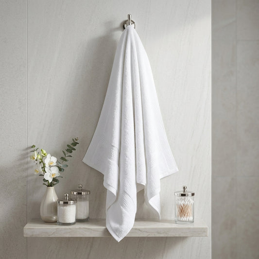 Premium Cotton Towel Pure White-600GSM