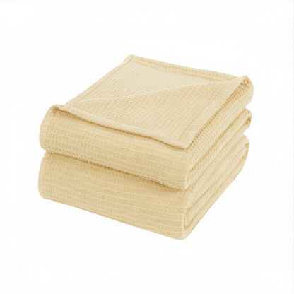 Thermal Blanket Waffle Knit-Buttercup Yellow