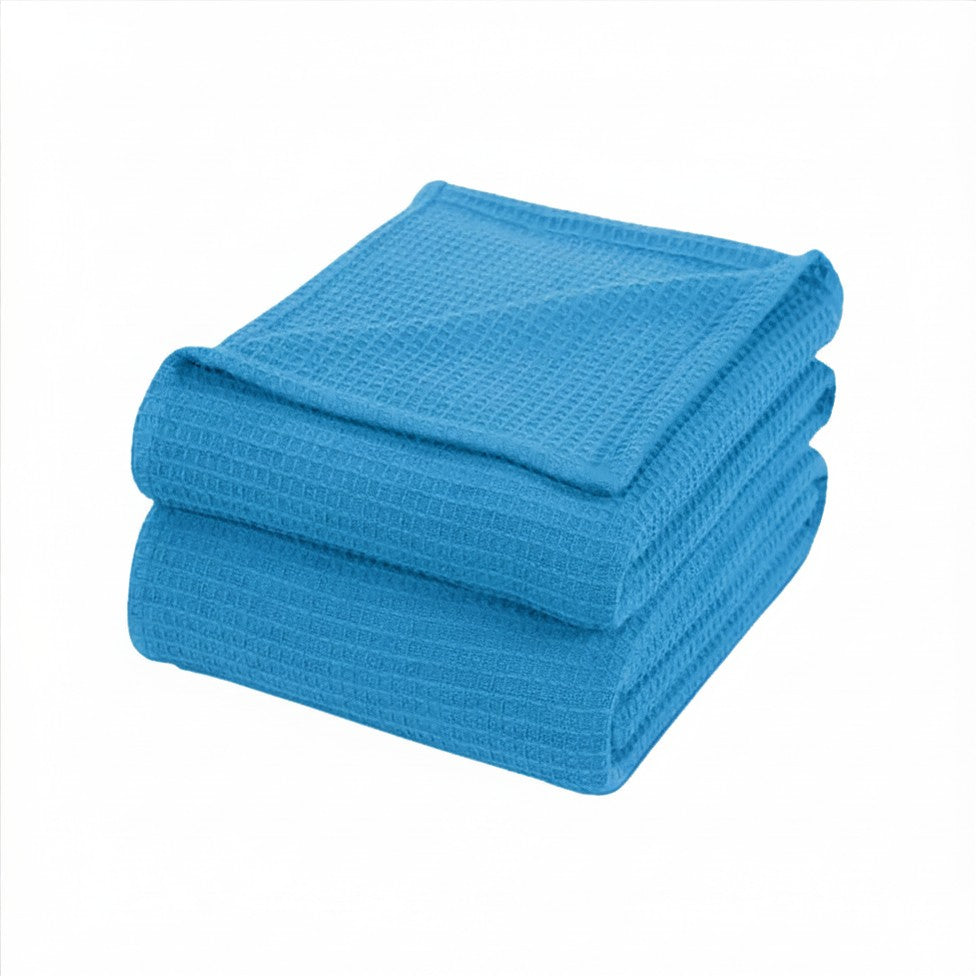 Thermal Blanket Waffle Knit-Sonic Blue