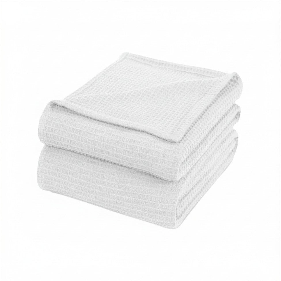Thermal Blanket Waffle Knit-Pure White