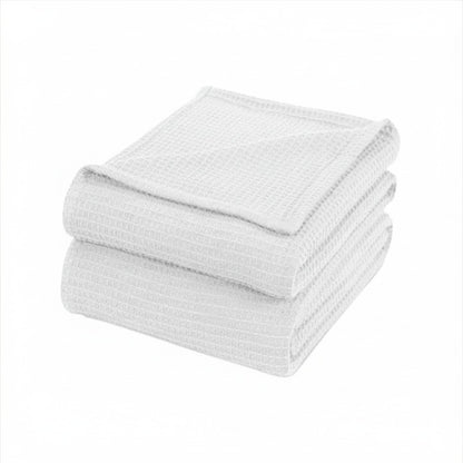Thermal Blanket Waffle Knit-Pure White
