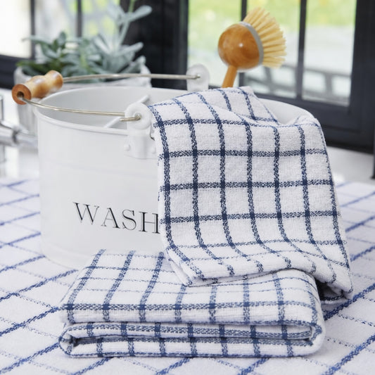 Premium Blue Kitchen Towels – Pack of 4