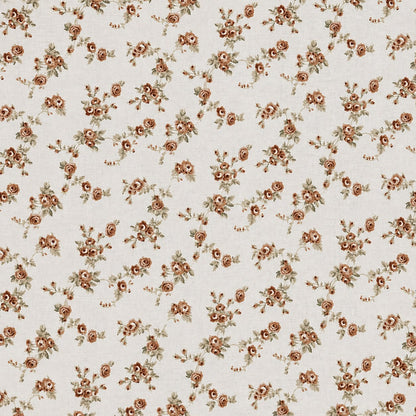 100% Cotton Brown Vintage Bloom– Floral Bedsheet Set