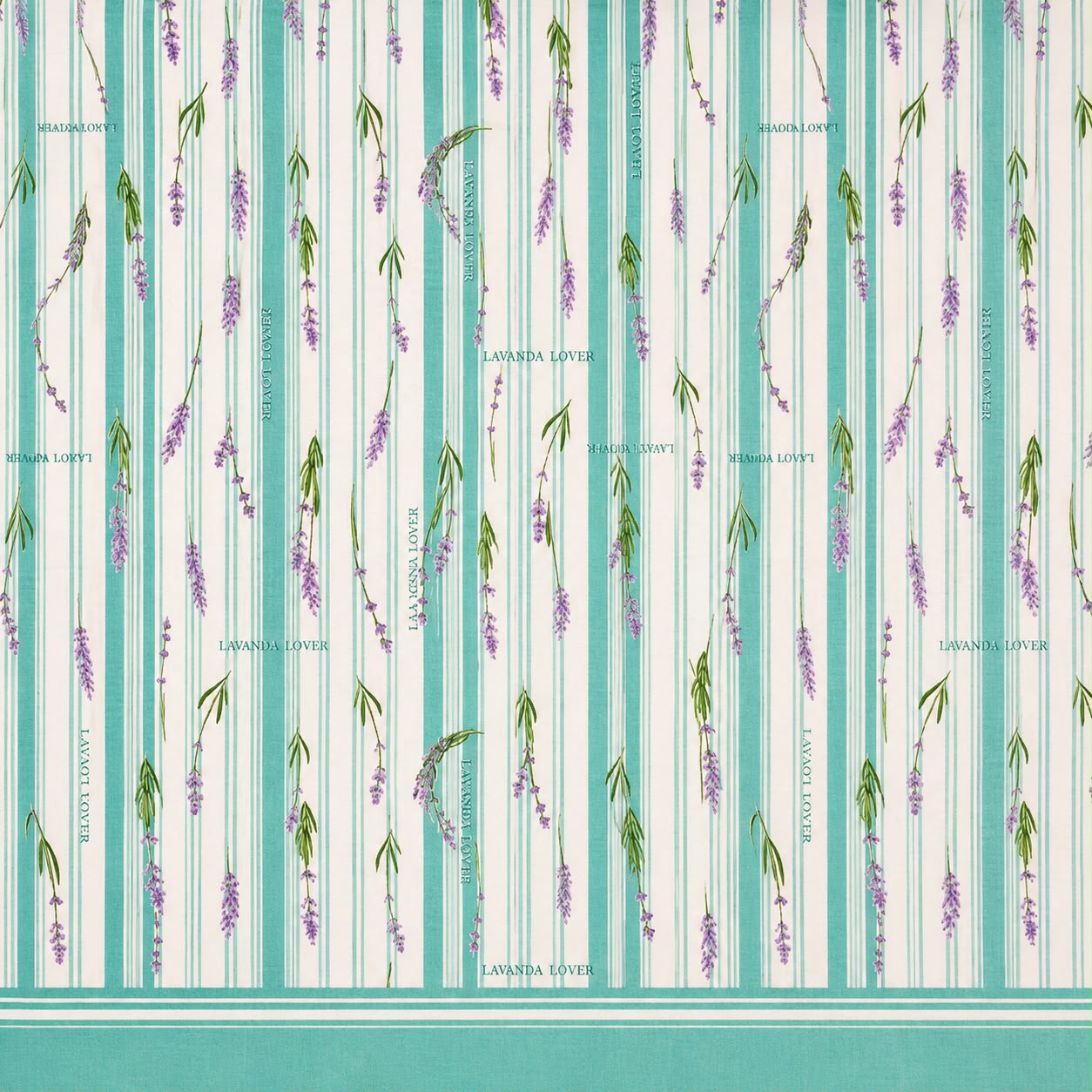 100% Cotton Blue Lavender Stripe – Floral Bedsheet Set