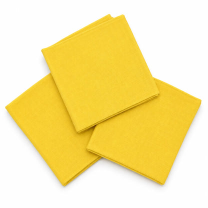100% Cotton Yellow Cleaning Cloth Pack of 3