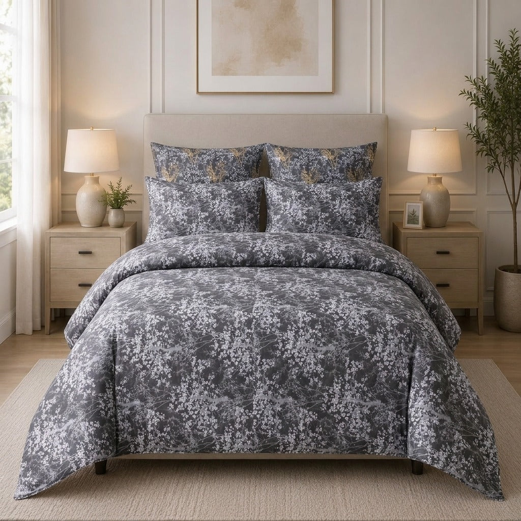 6-Piece Reversible Poly Cotton Comforter Set