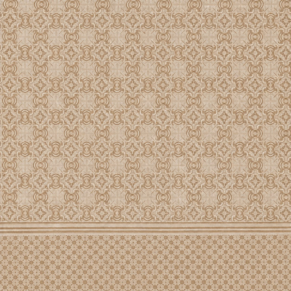 100% Cotton Brown Regal Mosaic – Bedsheet Set