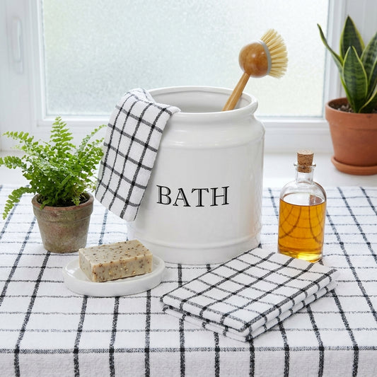 Premium Black Kitchen Towels – Pack of 4