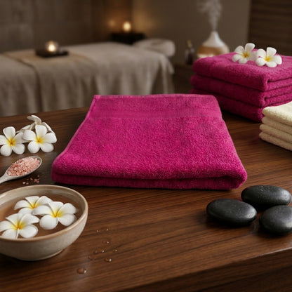 Premium Cotton Towel Electric Pink-500 GSM