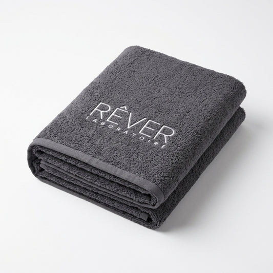 Premium Cotton Bath Sheet Charcoal Gray Embroided-500 GSM